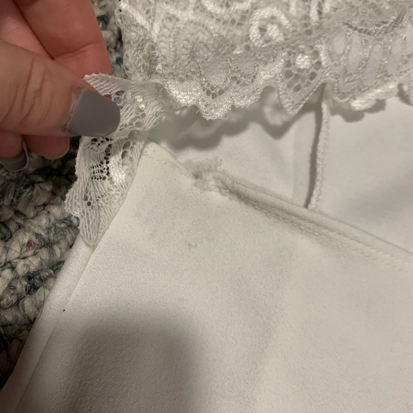 White open back lace bodysuit - Picture 3 of 3